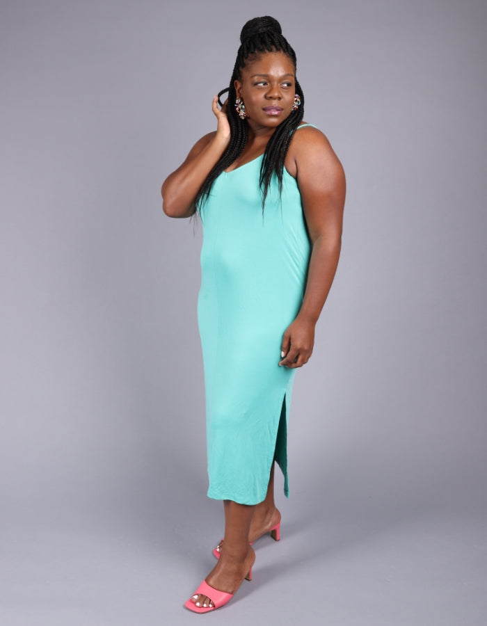 cami dress mint green